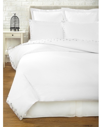 Haute Home Embroidered Scallop Duvet Set