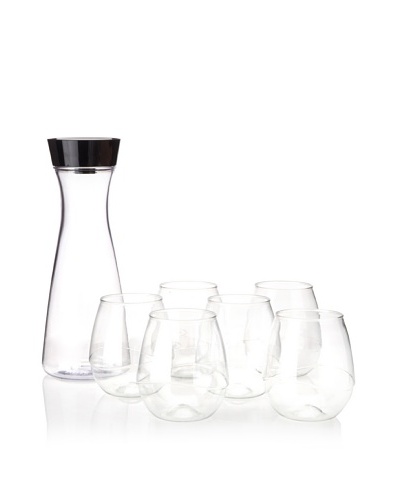 Takeya 33.8-Oz. 360 Degree Carafe and (6) 16-Oz. Swirl Tumblers, 7-Piece Set