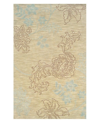 Heirloom Rugs Gingko Rug [Beige/Rose/Blue]