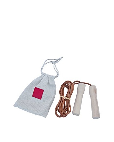 Hermès Leather Jump Rope with Wooden Handles, Tan/Nude