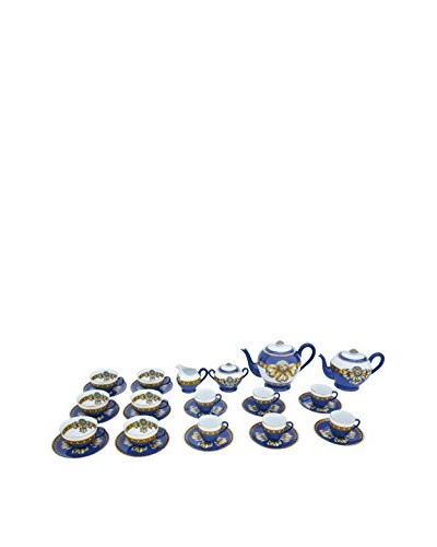 Gucci 28-Piece Coffee and Tea Service, White/Blue/Gold