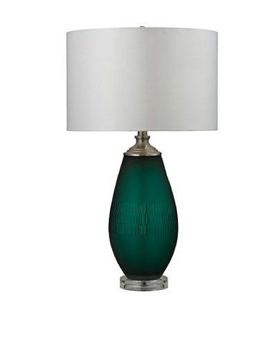 HGTV Home Jade Green Mouth Blown Table Lamp