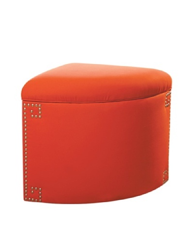 Sandy Wilson Ikat Corner Storage Ottoman, Orange