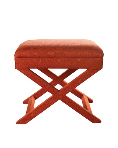 Sandy Wilson Bella Ottoman, Orange Rust