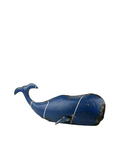 HomArt Reclaimed Metal Whale Sculpture