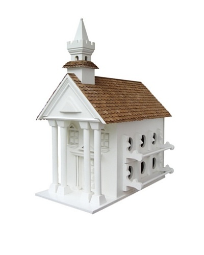 Home Bazaar Town Hall Birdhouse, White