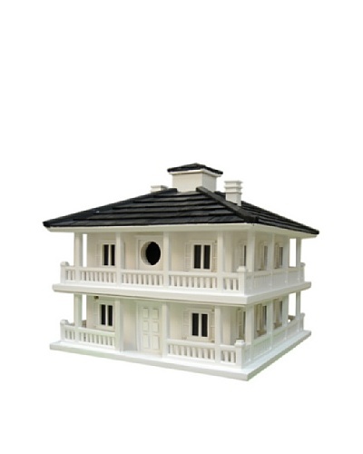 Home Bazaar Club House Small Birdhouse, White