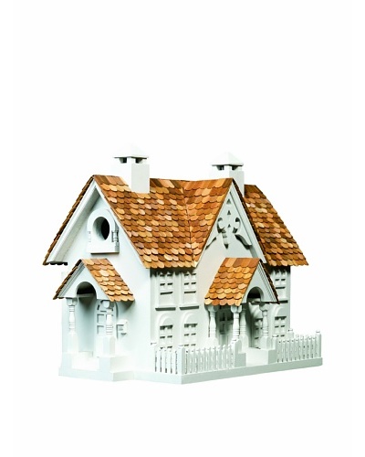 Home Bazaar Wrension Birdhouse, White