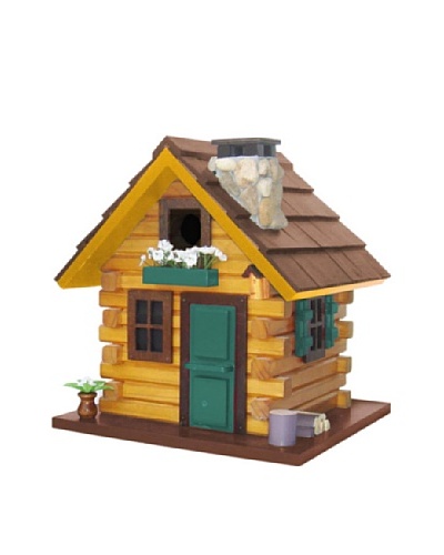 Home Bazaar Country Comfort Birdhouse, Brown/Green