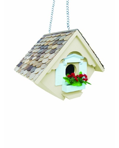 Home Bazaar Little Wren House Birdhouse, Yellow