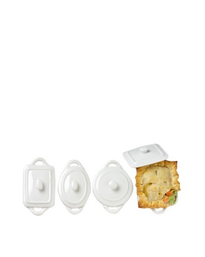 Home Essentials Assorted 4 Mini Bakers, White