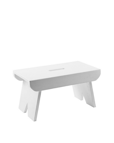 Home Essentials Stockholm Rectangle Stool [White]