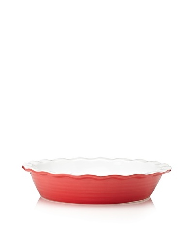 Home Essentials Embossed Ring Pie Dish [Red]