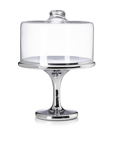 Home Essentials Maison Stainless Cake Stand with Dome