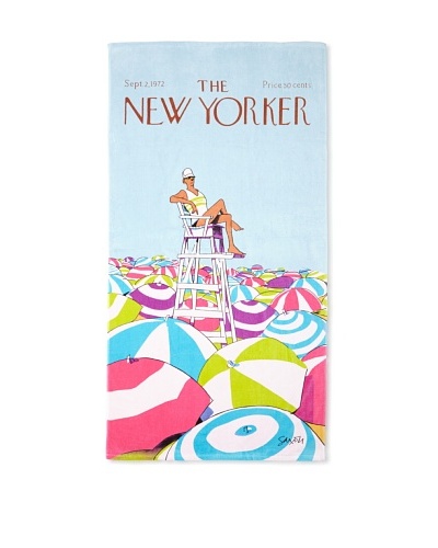 The New Yorker On Duty Beach Towel