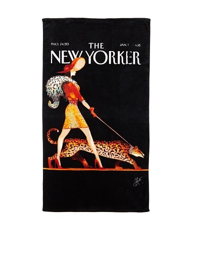 The New Yorker Leopard Lady Beach Towel