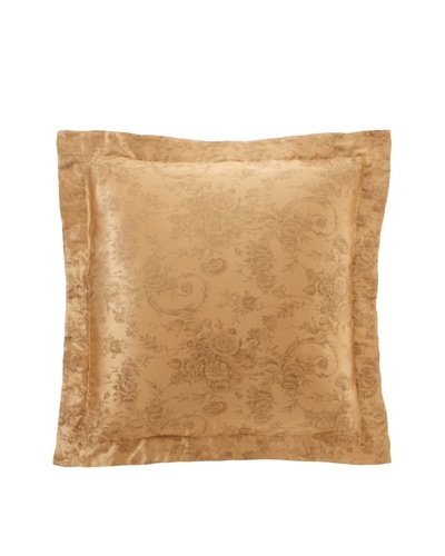 Home Treasures Victoria Floral Sham, Olive/Gold, Euro