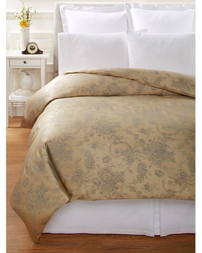 Home Treasures Victoria Floral Duvet Cover [Gold/Blue]