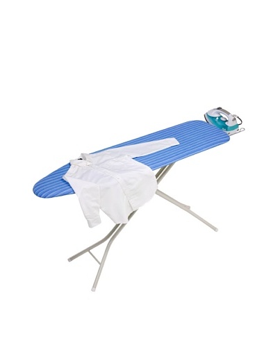 Honey-Can-Do 4 Leg Ironing Board, White/Blue
