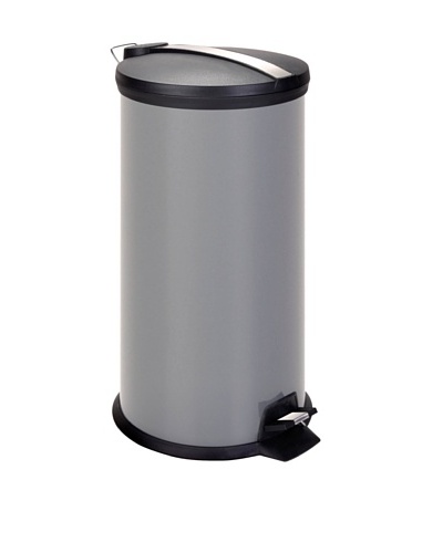 Honey-Can-Do Stainless Steel Step Trash Can with Liner, Grey, 30-Liter/8-Gallon