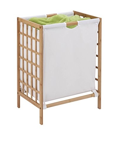 Honey-Can-Do Bamboo Laundry Hamper with Natural Liner