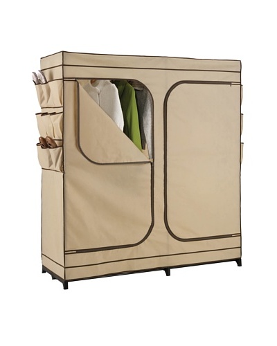 Honey-Can-Do Double Door Storage Closet with Shoe Organizer