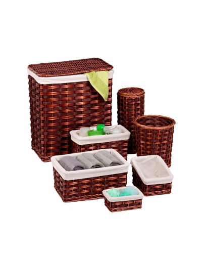 Honey-Can-Do 7-Piece Wicker Hamper Kit