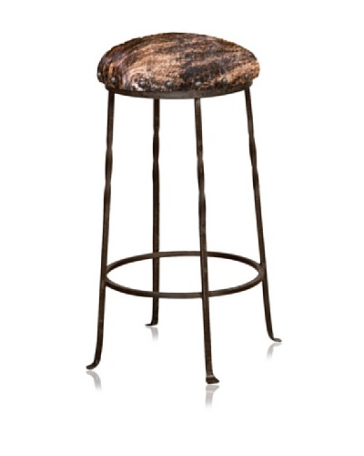 Horizon Furniture Iron Base Cowhide Bartsool, 24