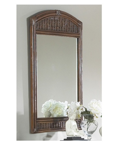 Hospitality Rattan Padre Island Mirror