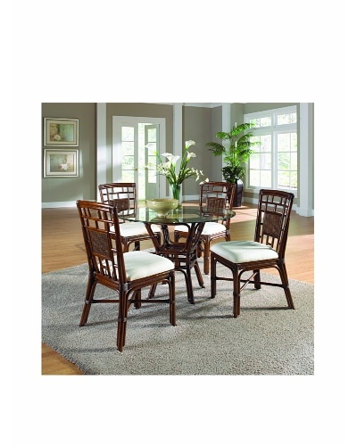 Hospitality Rattan Padre Island 5-Piece Rattan & Bamboo Dining Set