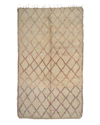 Hotel Marrakeche One of a Kind Hand Knotted Moroccan Rug, Natural, 10' 6 x 6'