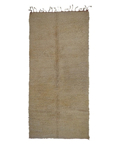 Hotel Marrakeche One of a Kind Hand Knotted Moroccan Rug, Natural, 5′ 6″ x 12′ 6″