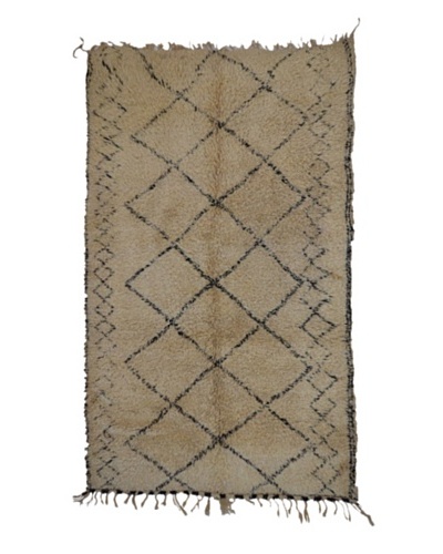 Hotel Marrakeche One of a Kind Hand Knotted Moroccan Rug, Natural, 6′ 6″‘ x 12’