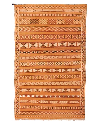 Hotel Marrakeche One of a Kind Hand Knotted Moroccan Rug, Tan/Crème/Brown, 4' 4 x 7' 5