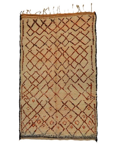 Hotel Marrakeche One of a Kind Hand Knotted Moroccan Rug, Natural, 5' 5 x 9' 6