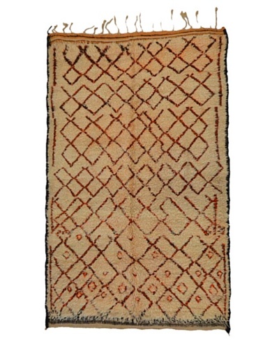 Hotel Marrakeche One of a Kind Hand Knotted Moroccan Rug, Natural, 5′ 5″ x 9′ 6″