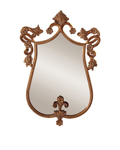 Howard Elliott Collection Camilla Mirror, Antique Gold