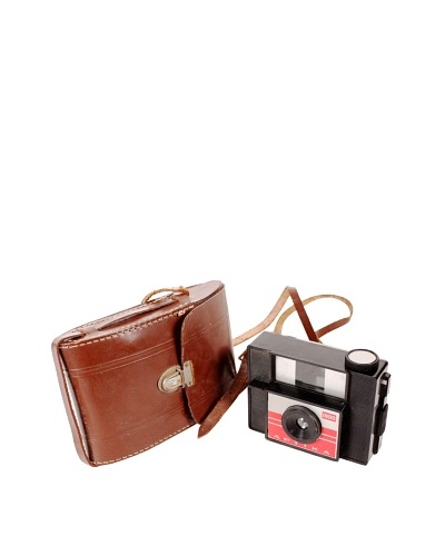 Vintage Indo Aptika Camera & Case, Brown