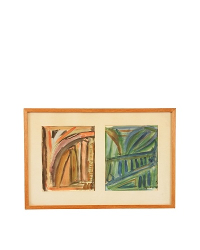 Fall & Summer Abstract Framed Artwork