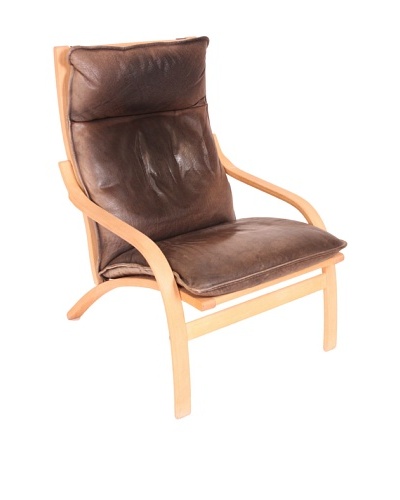 Mogens Hansen Leather Chair, Brown/Blonde