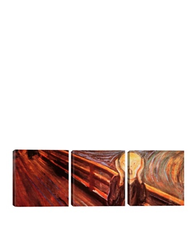 iCanvasArt Edvard Munch: The Scream Panoramic Giclée Triptych