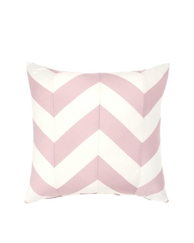 Image by Charlie Taupe Decorative Pillow, Peachskin/Off-White, 17″ x 17″