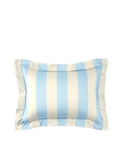 Image By Charlie Azure Decorative Pillow, Aqua/Off-White, 13″ x 18″