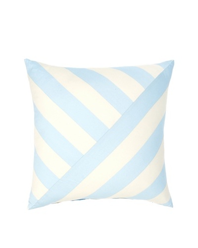 Image By Charlie Azure Decorative Pillow, Aqua/Off-White, 20″ x 20″