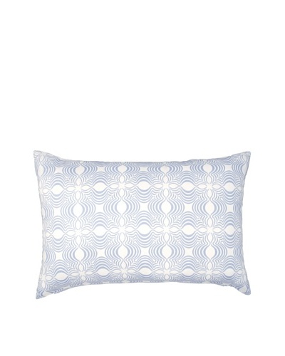 Image by Charlie Dynasty Decorative Pillow, Dream Blue/Off-White, 16″ x 24″