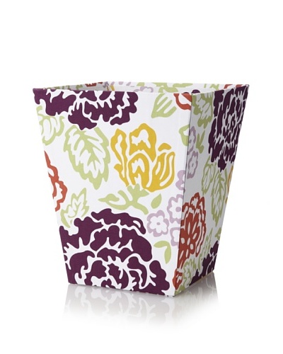 Image By Charlie Cotton Sateen Summertime Wastepaper Basket, Floral, Multicolor