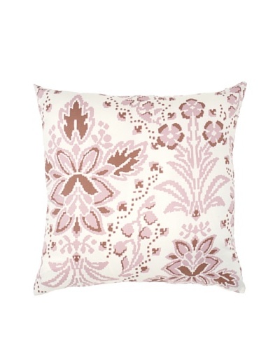 Image by Charlie Taupe Decorative Pillow, Peachskin/Off-White, 20″ x 20″