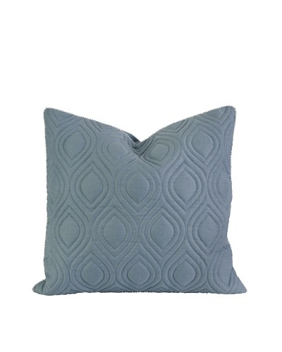 IK Kavita Blue Linen Quilted Pillow