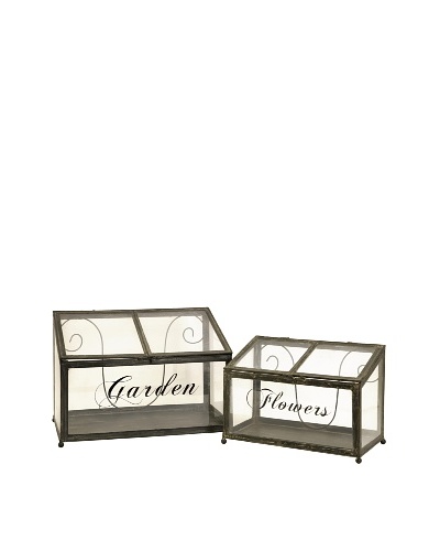 Tavaris Metal Greenhouse Set Of 2