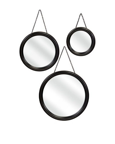 Set of 3 Round Hanging Mirrors